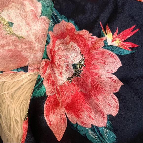 Zara Floral power cover up. Vest Size M - Picture 9 of 16